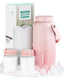 Breast Milk Cooler Bottle - 12H+ Ice-Cold/24H Safe Storage, Compatible with Spectra Pumps, TSA Approved Travel Chiller, 18Oz (2X9Oz) Lightweight Leakproof Container for Work, Pink