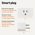 Smart Plug, Works with Alexa Only, Voice Control, Remote APP Control, Schedule, Compact Design, Versatile, 2.4 Ghz Wi-Fi, No Hub Required, 4-Pack, White