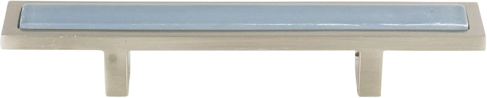 231-BLU-BRN Spa Blue, 3 Inch (76Mm) Pull, Brushed Nickel