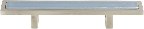 231-BLU-BRN Spa Blue, 3 Inch (76Mm) Pull, Brushed Nickel