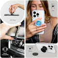 Adhesive Phone Grip, Holder, Phone Stand, Flower - Blanc Fresh
