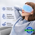 Self Care Gift for Women, Cooling Eye Mask for Puffy Eyes, Tired Eyes, Headache Relief and Migraine Comfort, Reusable Gel Cold Compress for Soothing Eye Care, Relaxing Gifts for Women Pink