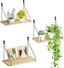 Elevate Your Space with Rustic Wood Floating Shelves Set of 3- Perfect for Bedroom, Living Room, Bathroom, and Kitchen Decor - Easy Installation, No Drilling Needed!