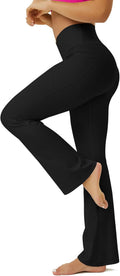 Yoga Pants Women, Flare Leggings for Women with Pockets Crossover High Waisted Bootcut Yoga Pants
