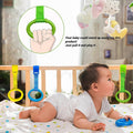 4 Pcs Baby Playpen Pull up Rings- Baby Crib Pull up Rings- Baby Walking Exercises Assistant Rings- Baby Bed Stand up Rings Baby Cot Hanging Rings for Infant Baby Toddler