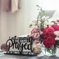 I Still Remember the Days I Prayed Sign Inspirational Table Blessed Signs Motivational Decor Farmhouse Table Home Centerpieces Faith Wooden Shelf for Living Room Office(Classic Style)