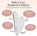 Stainless Steel Gua Sha Facial Tools - Guasha Tool for Face, Face Sculpting Tool, Neck Massager, Double Chin Reducer Gua Sha Tools, Lymphatic Drainage Massager, Facial Skin Care - Silver
