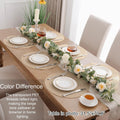 15 Inch round Placemats Set of 6, Cotton Polyester Woven Braided Place Mats, Washable Heat Resistant Circle Table Mats Dining Table Decor (Beige, 6)