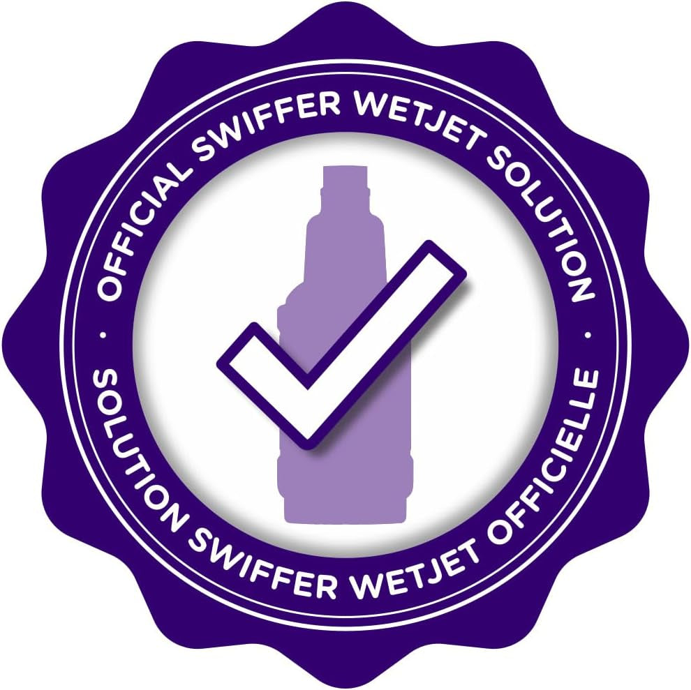 Wetjet Multi-Purpose Floor Cleaner Solution with Febreze Refill, Hardwood Floor Cleaner, Lavender Scent, 1.25 Liter -42.2 Fl Oz (Pack of 2)