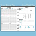 Workout Log for Women & Men - A5 Fitness Planner/Journal to Track Weight Loss, Workout Journal for GYM, Bodybuilding Progress - Daily Health & Wellness Tracker, Black