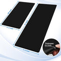 Kitchen Mats, 2PCS Kitchen Rugs, Cushioned anti Fatigue Kitchen Mats for Floor, Non-Slip Standing Desk Mat, Waterproof Kitchen Rug Set for Kitchen, Floor, Office, 17.3"X30"+17.3"X47", Black