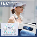 Portable Neck Fan Personal 4000Mah Bladeless Cooling Neck Fan Blow Cold Air Neck Cooler Wearable Fan around Your Neck Adjustable Hands Free Rechargeable Gift Men Travel Essentials
