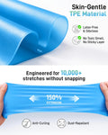Pilates Flexbands, 5-Pack Latex-Free Resistance Bands Set – Exercise Bands for Pilates, Yoga, Stretching & Physical Therapy | Home Gym Equipment for Women & Men