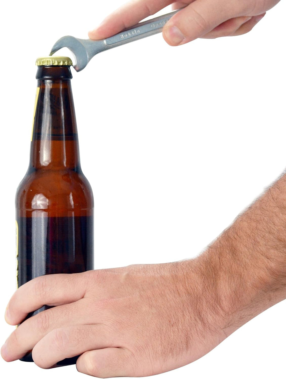 Wrench Beer and Soda Bottle Opener - Makes the Perfect Man Dad Fathers Day Gag Novelty White Elephant Gift SH-10058