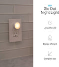, LED Night Lights Plug into Wall, 6-Pack, Dusk to Dawn Auto On/Off Sensor, Soft White, Plug in Nightlight Perfect for Adults, Kids, Bedroom, Bathroom, Hallway, Kitchen