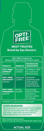 Replenish Multi-Purpose Contact Lens Cleaning and Disinfecting Solution with Lens Case, 10 FL OZ (Pack of 2)