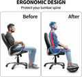 Foot Rest for under Desk at Work - Ergonomic Foot Stools for under Office Desk - Rocking Footrest with Roller Massager - Leg Rest for Chair, Computer Gaming -13" L X 9.6" W X 5" H