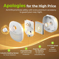 Rechargeable Battery Night Light, Mini with Motion Sensor, Warm White LED Stick-On Closet Light with Dusk to Dawn Sensor, Adjustable Brightness for Wall, Stairs, Hallway, Cabinet (2 Pack)