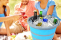Foldable Silicone Collapsible 2.65 Gallon Bucket - Durable Blue Storage Container for Camping, Outdoor, Travel, and Household Use by