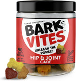 Hip & Joint Supplement for Dogs - Glucosamine, MSM, Chondroitin & Omega-3 Chews with Turmeric & Vitamin E for Mobility, Comfort & Anti-Inflammatory Support, 90Ct
