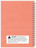 (Peach) - A5 Undated Workout Journal for Men & Women - Plastic Cover & Thick Paper - Planner Log Book to Track Weight Loss, Muscle Gain, Gym Exercise, Bodybuilding Progress