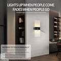 Rechargeable Battery Operated Wall Sconces Set of 2,Magnetic Wireless Led Wall Lamp, Motion Sensor Wall Lights Indoor Dimmable Night Light with Switch for Bedroom,Living Room,Hallway,Stair