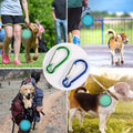 Collapsible Bowl with Cover Lids,2 Pack Dog Travel Bowls Portable Foldable Cat Water Dish Bowl for Pets Walking Parking Camping (Light Blue and Green, Small)