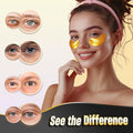 24K Gold under Eye Patches - 60 Pack for Puffy Eyes, Dark Circles, Bags & Wrinkles with Collagen & Hyaluronic Acid - Eye Care Pads for Daily Skincare (Gold)