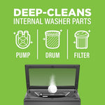 Washing Machine Cleaner, Helps Power Away Odor Causing Bacteria & Grime Deep inside Pump, Valve & Hoses, 6 Time Release Tablets, 6 Month Supply