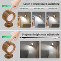 LED Wall Lights, Wall Sconces 2 Pcs with Remote Rechargeable Battery Operated, 3 Color Temperatures & Dimmable Wall Lamp Magnetic 360Â° Rotation Light for Bedroom Living Room