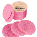 50-Count Compressed Facial Sponge for Daily Facial Cleansing and Exfoliating, 100ï¼… Natural Cosmetic Spa Sponges for Makeup Remover, Reusable, Pink
