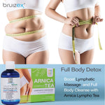 Lymphatic Drainage Massage Oil with Arnica & Menthol for after Procedure Body Care & Lymphatic Drainage Massager, Liposuction, 360 Lipo, BBL, Tummy Tuck Body Massage, Cooling Formula - 8.5 Oz