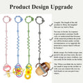Toy Straps for Baby, Silicone Setpacifier Clip,Applies to Car Seat Toy,Teether Toy,High Chair,Stroller Accessories,Baby Toy Clips,Cribs,Rocking Chair