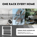 2026 Enhanced Clothes Drying Rack | Foldable Drying Rack Clothing for Laundry | Small Collapsible Portable Dryers for Laundry | Use for Indoor & Outdoor | White 37.5"X29"X12"