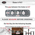 Bathroom Sink Splash Guard 3-Round-Hole : , Faucet Mat for Bathroom Sink 3 Holes (Gray & Gray)