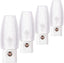 Plug in Night Light, Neutral White LED Nightlight, Dusk to Dawn Sensor, Kids, Nursery, Bedroom, Bathroom,Hallway, Stairs, Kitchen, 4 Pack