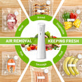 Handheld Vacuum Sealer for Food Storage: Portable Vacuum Sealing Machine with 30 Vacuum Bags - USB Rechargeable Cordless Food Sealer Saver for 5X Preservation