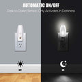 Plug in Night Light, Neutral White LED Nightlight, Dusk to Dawn Sensor, Kids, Nursery, Bedroom, Bathroom,Hallway, Stairs, Kitchen, 4 Pack