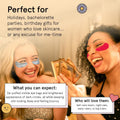 Award Winning under Eye Mask - Reduce Dark Circles, Puffy Eyes, Undereye Bags, Wrinkles - Gel under Eye Patches - Small Birthday Gifts - Vegan Cruelty-Free (Pink, 6 Pairs)