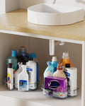 4 Pack Lazy Susan Organizer, Clear Lazy Susan Turntable for Cabinet, Refrigerator, Table Top, Kitchen, Bathroom, Pantry Organizers and Storage, 2 Sizes Included 12In, 10.6In