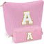 Graduation Gifts for Teen Girls Girlfriend - Mothers Day Gifts for Mom - 2PCS Gifted Box Makeup Bags - Cosmetic Bag for Travel Toiletry - Teen Girl Gifts Trendy Stuff Teacher Gift - Pink A