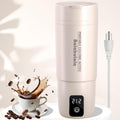 Travel Electric Kettle,  Portable Water Boiler with 6 Variable Presets,Small Electric Kettle with Keep Warm Temperature Controls & Boil Dry Protection, 17Oz,White