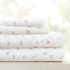 4 Piece Queen Sheet Set - Breathable, Double-Brushed Patterned Cooling Sheets â€“ Oeko-Tex Certified Ultra Soft & Wrinkle-Free 16" Deep-Pocket Queen Sheets - Easy Care Soft Floral Pink