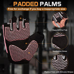 Workout Gloves for Women - Breathable Weight Lifting Gloves with Non-Slip Silicone Padding, Fingerless Gym Gloves for Cycling, Rowing, Pull Ups & Training (4 Sizes)
