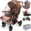 Durable Baby Mosquito Net (2 Pack) - Perfect Bug Net for Strollers, Bassinets, Cradles, Playards, Pack N Plays and Portable Mini Crib (Coffee)