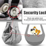 Small Dog Cat Sling Carrier Puppy Purse Travel Wrap Soft Crossbody Pet Bag (Gray, M - Classic Pocket & Classic Strap)