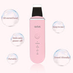 Skin Scrubber Face Spatula - Skin Spatula Blackhead Remover Pore Cleaner with 4 Modes, Skin Care Tools-Pink