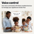 Smart Plug, Works with Alexa Only, Voice Control, Remote APP Control, Schedule, Compact Design, Versatile, 2.4 Ghz Wi-Fi, No Hub Required, 4-Pack, White