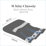 Luxury Bath Sheets Towels for Adults Extra Large 35X70 Inch - 700 GSM Turkish Cotton, Highly Absorbent | Hotel Collection | 2 Pack
