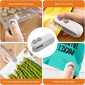 Mini Bag Sealer, 2-In-1 Rechargeable Mini Heat Sealer & Cutter, Magnetic Portable Plastic Bag Sealer for Snacks, Chips, Food Freshness Storage (White)
